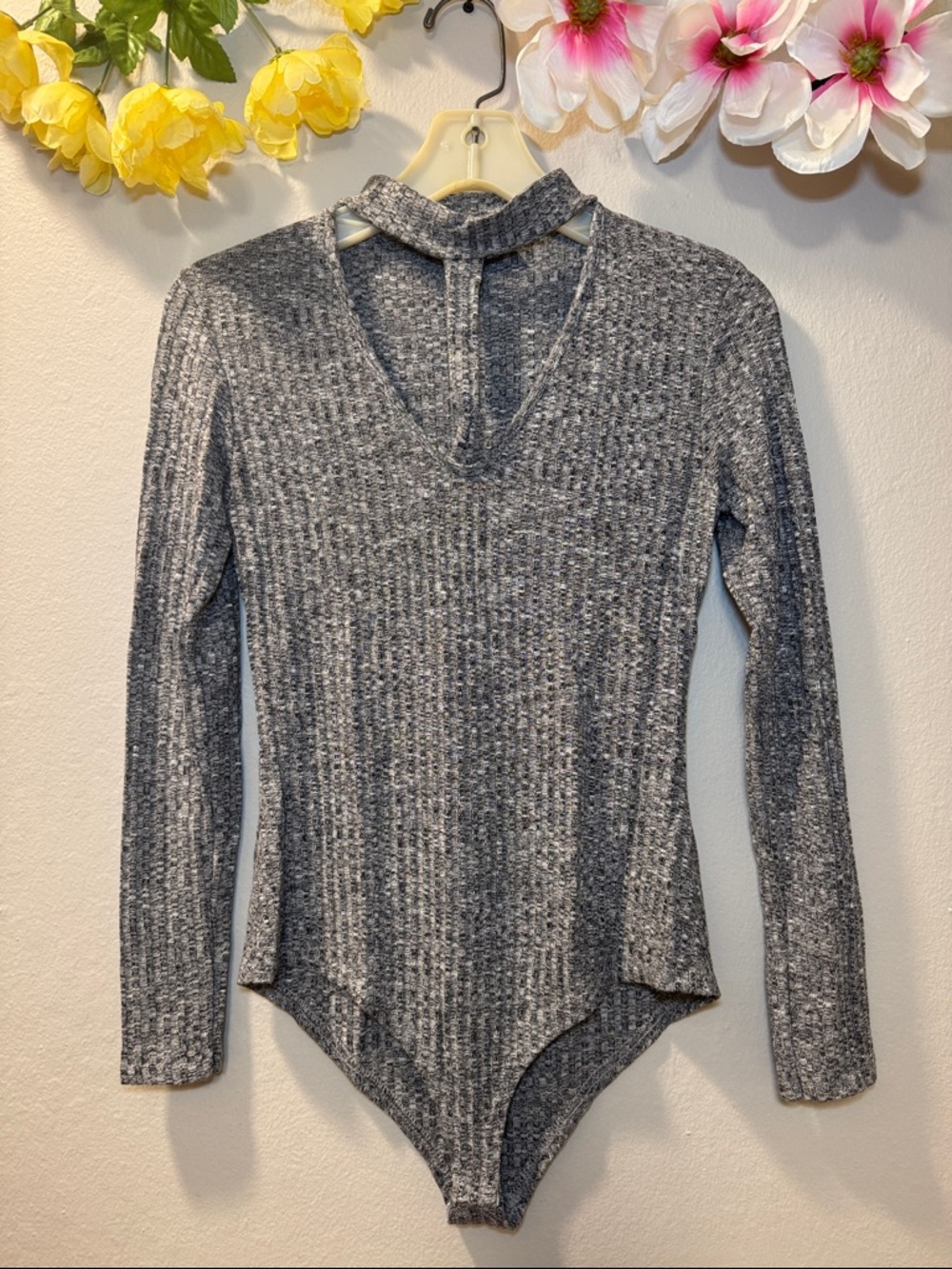 Daisy Street Long Sleeve Grey Blouse